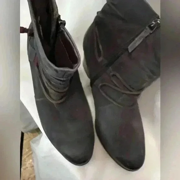 Tamaris Blue Leather Boots size 8.5m - Picture 5 of 6